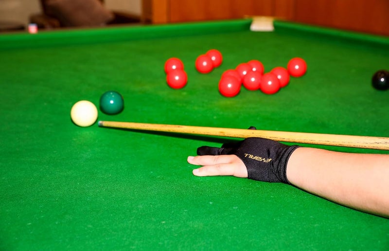 HEYBALL Billiard Pool Gloves for Left Hand 3 Finger, Splicing Process, Snooker Cue Sport Glove Popular Sizes for Men & Women - Image 3